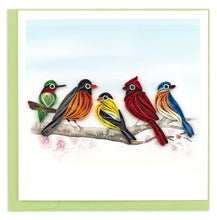 Load image into Gallery viewer, Quilled Songbirds Greeting Card
