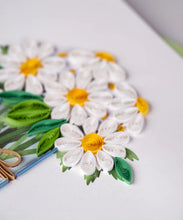 Load image into Gallery viewer, Quilled White Daisies in Jar Greeting Card