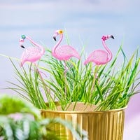 Load image into Gallery viewer, Palm Beach Metal Flamingo Plant Pick, 3 Styles