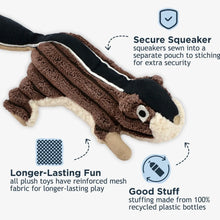 Load image into Gallery viewer, Tall Tails Chipmunk with Squeaker