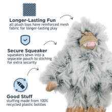Load image into Gallery viewer, Tall Tails Mini Yeti with Squeaker
