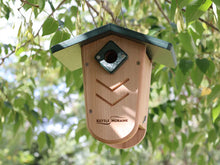 Load image into Gallery viewer, Moraine Nest Box with Recycled Roof (Chocolate Roof with Recycled Predator Guard)