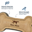 Load image into Gallery viewer, Tall Tails Natural Leather & Wool Bone Toy