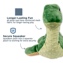 Load image into Gallery viewer, Tall Tails Nessie Squeak-Crinkle 13"
