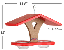 Load image into Gallery viewer, Recycled Cup Feeder (Double) (Red/Chocolate)