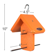 Load image into Gallery viewer, Recycled Orange Oriole Fruit Feeder (Single)