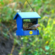 Load image into Gallery viewer, Small Hopper Feeder in Blue Recycled Plastic
