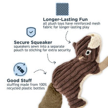 Load image into Gallery viewer, Tall Tails Plush Squirrel Squeaker Toy