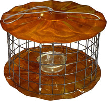 Load image into Gallery viewer, Bluebird Caged Mealworm Feeder - Copper