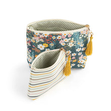 Load image into Gallery viewer, Floral &amp; Stripe Pouch Set
