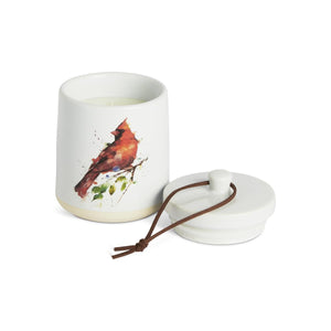 DEMDACO Spring Cardinal Candle with Lid - 7.5oz