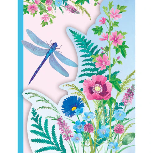 Purse Pad with Pen - Dragonfly Ferns