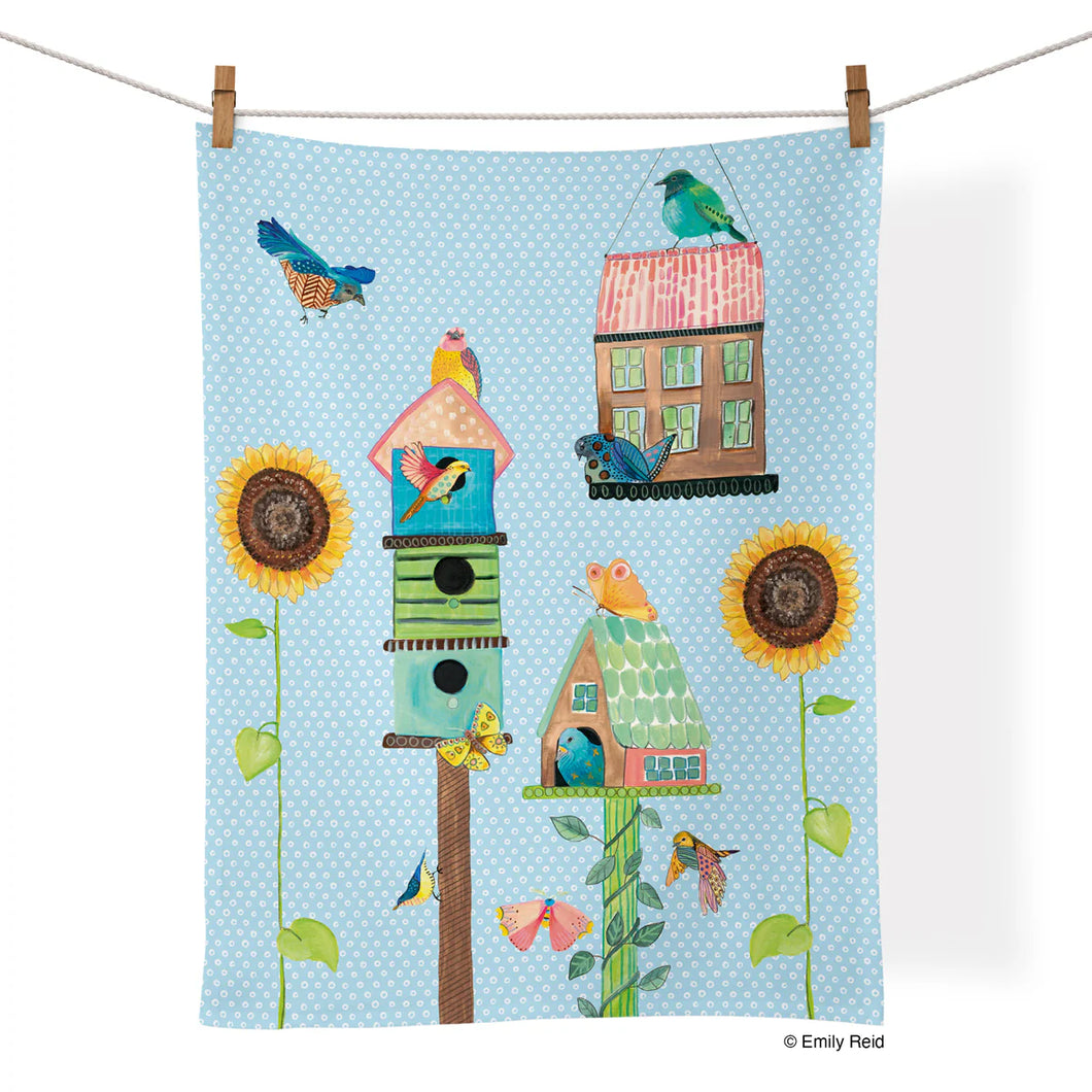 Birdhouse Lane Tea Towel