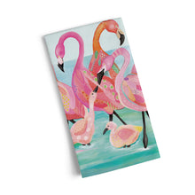 Load image into Gallery viewer, Flamingo Beach Cotton Tea Towel

