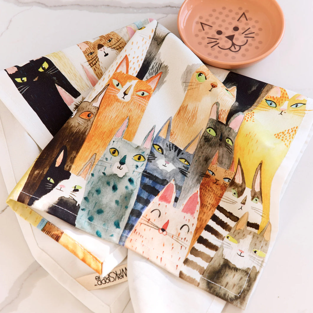 Cat Power 100% Cotton Tea Towel