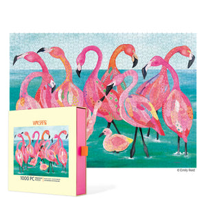 Flamingo Beach 1000 Piece Puzzle