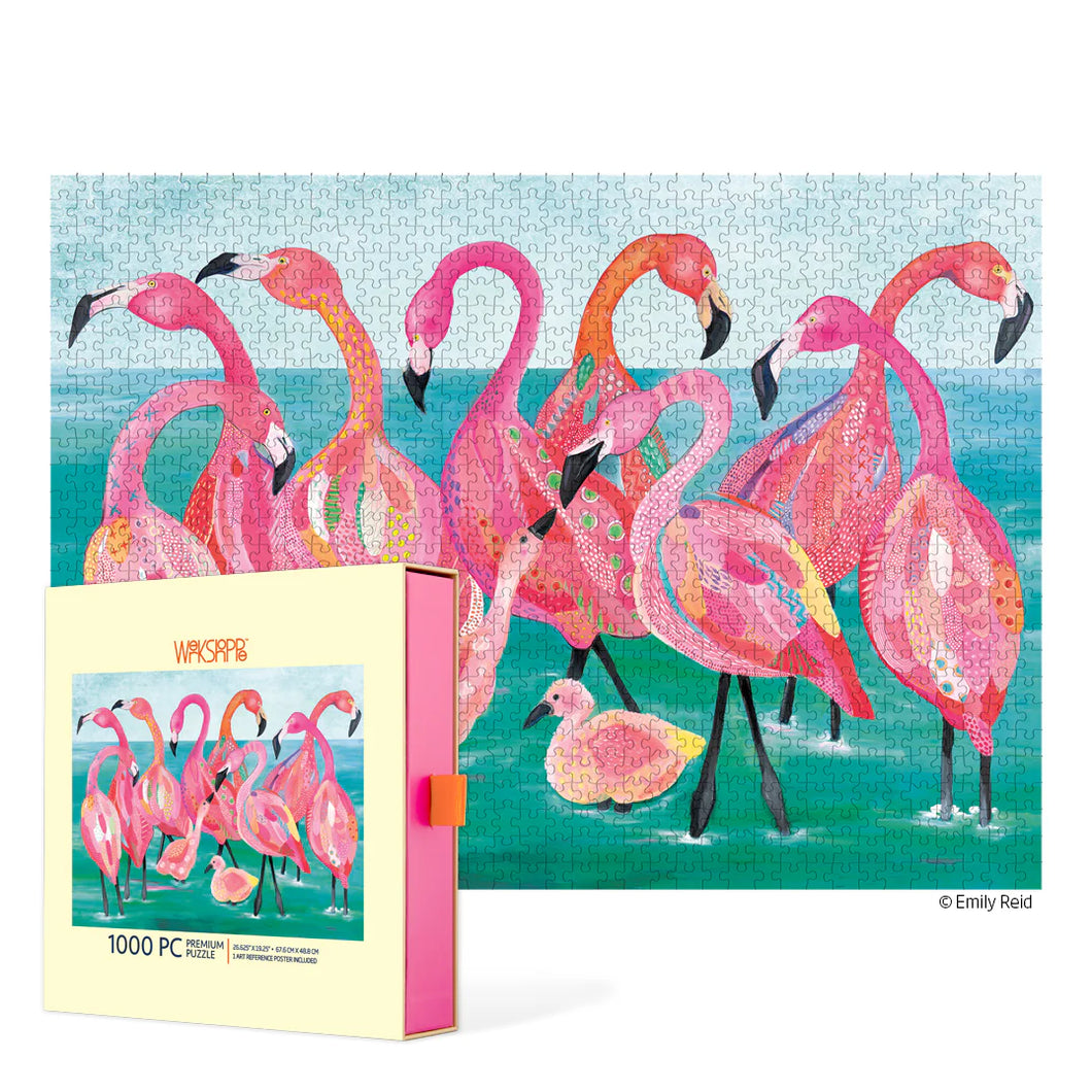 Flamingo Beach 1000 Piece Puzzle