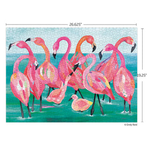 Flamingo Beach 1000 Piece Puzzle