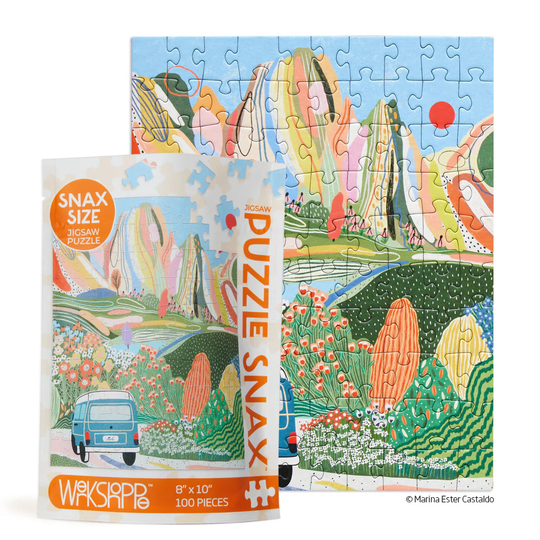 Day Tripping 100 Piece Jigsaw Puzzle Snax