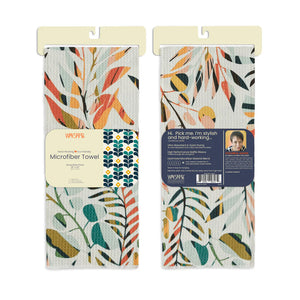 Colorful Leaves Microfiber Towel