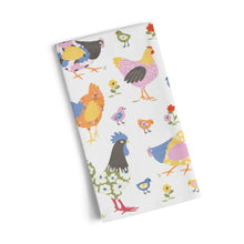 Load image into Gallery viewer, Hens &amp; Chicks 100% Cotton Tea Towel
