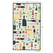 Load image into Gallery viewer, Wine &amp; Cheese Please Microfiber Towel
