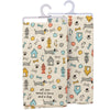 Love And A Dog Kitchen Towel