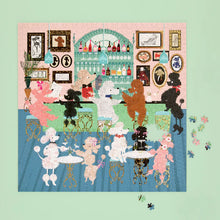 Load image into Gallery viewer, Poodle Martini Lounge - Square 1000 Piece Puzzle
