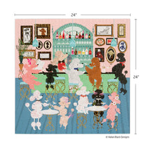 Load image into Gallery viewer, Poodle Martini Lounge - Square 1000 Piece Puzzle
