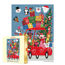 Load image into Gallery viewer, Festive Fun Car 500 Piece Christmas Puzzle
