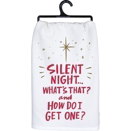 Silent Night Kitchen Towel