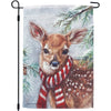 Winter Deer Garden Flag