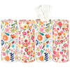 White Floral Tissue Box