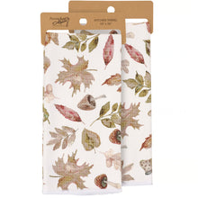 Load image into Gallery viewer, Harvest Leaves kitchen towel
