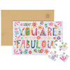 You are Fabulous Puzzle Card