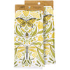 Golden Dragonfly Kitchen Towel