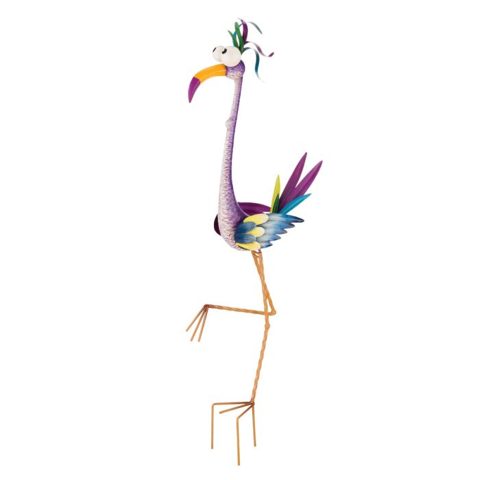 Goofy Bird Stake Crane