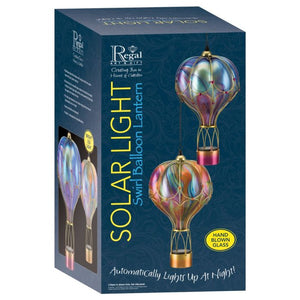 Swirl Balloon Solar Lantern LG - Purple