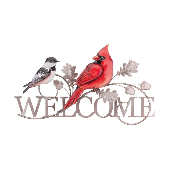 Welcome Wall Decor - Cardinal