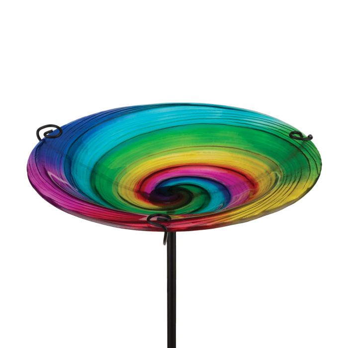 Birdbath/Feeder Stake - Rainbow