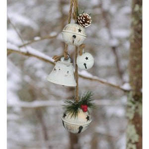 Bells Ornament - Antique White