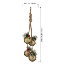 Load image into Gallery viewer, Bells Ornament - Gold
