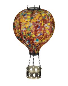 Murano Hot Air Balloon Solar Lantern - Orange