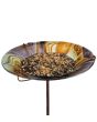 Birdbath/Feeder Stake - Swirl Black