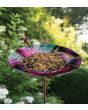 Load image into Gallery viewer, Birdbath/Feeder Stake - Swirl Purple
