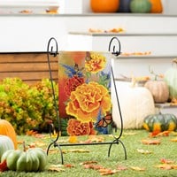 Mariposa Melody Burlap Garden Flag