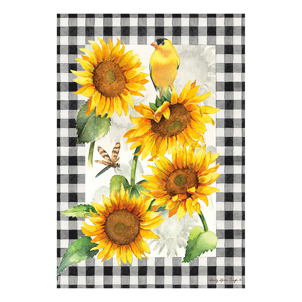 Sunflower and Goldfinch GF