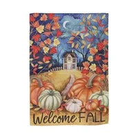 Alive in Fall Suede Garden Flag