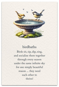Birdbaths Card