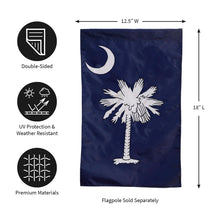 Load image into Gallery viewer, South Carolina State Garden Flag

